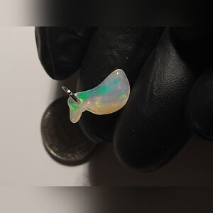 Beautiful Natural Bird Shaped Opal Pendant